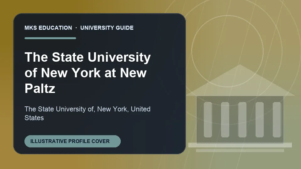 Illustrative MKS Education profile cover for The State University of New York at New Paltz in United States