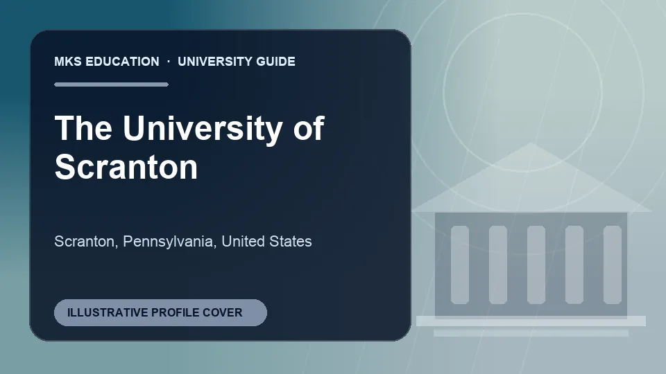 Illustrative MKS Education profile cover for The University of Scranton in the USA