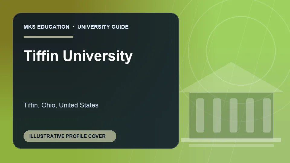 Illustrative MKS Education profile cover for Tiffin University in United States