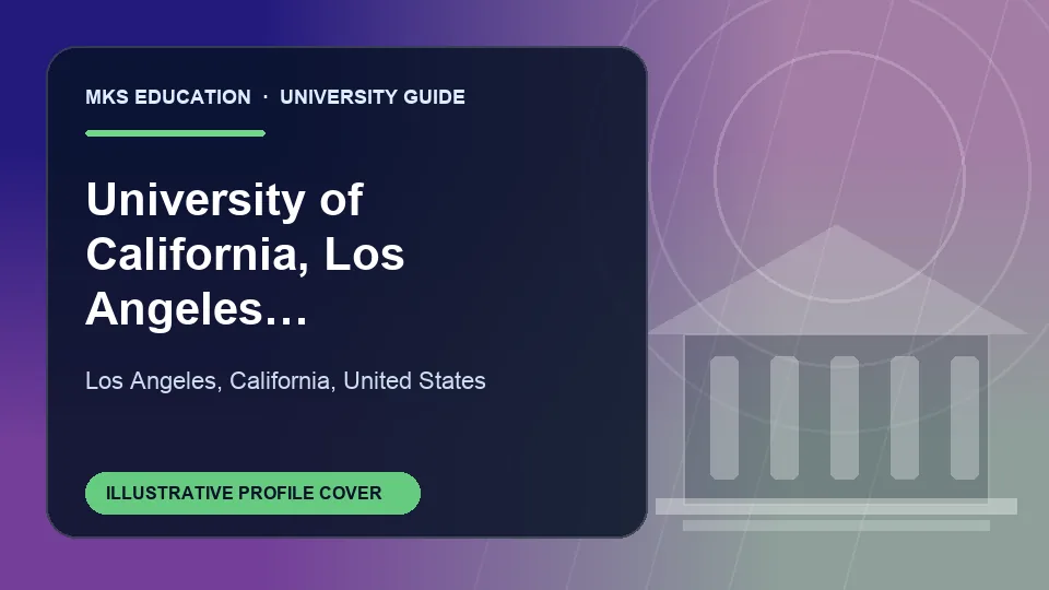 Illustrative MKS Education profile cover for University of California, Los Angeles Extension in United States