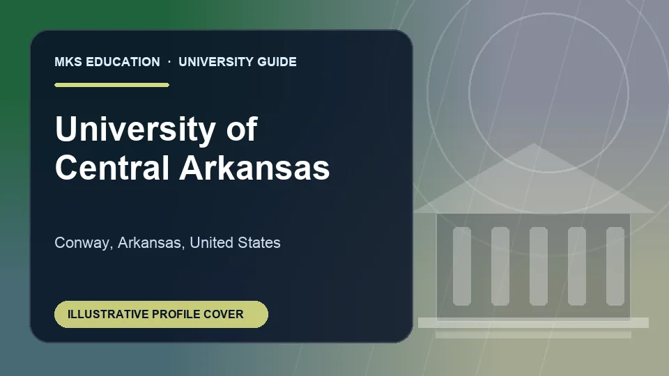 Illustrative MKS Education profile cover for University of Central Arkansas in United States
