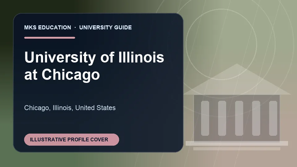Illustrative MKS Education profile cover for University of Illinois at Chicago in United States