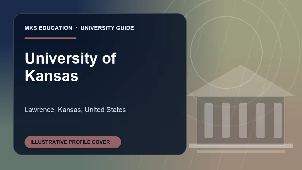 Illustrative MKS Education profile cover for University of Kansas in United States