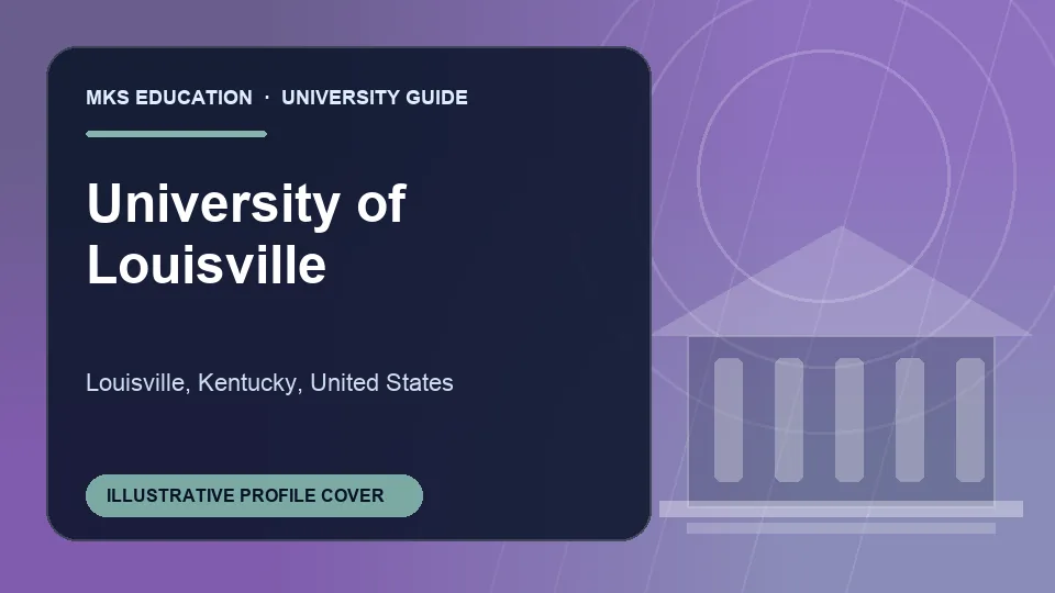 Illustrative MKS Education profile cover for University of Louisville in United States