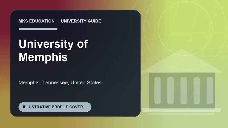 Illustrative MKS Education profile cover for University of Memphis in the USA