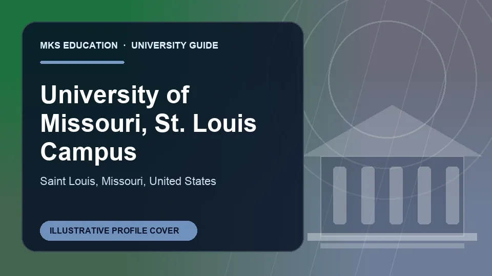 Illustrative MKS Education profile cover for University of Missouri, St. Louis Campus in United States
