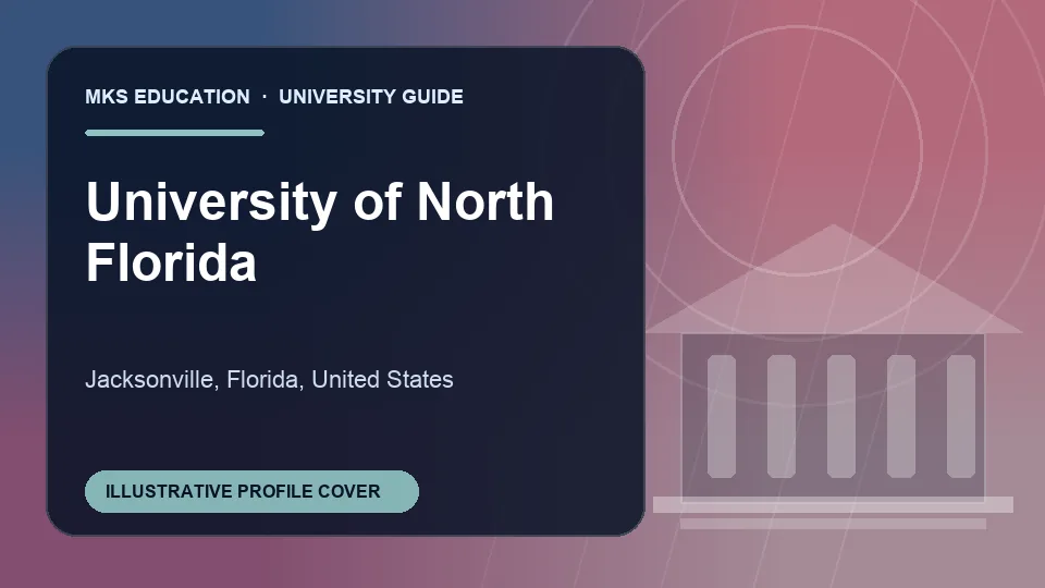 Illustrative MKS Education profile cover for University of North Florida in United States