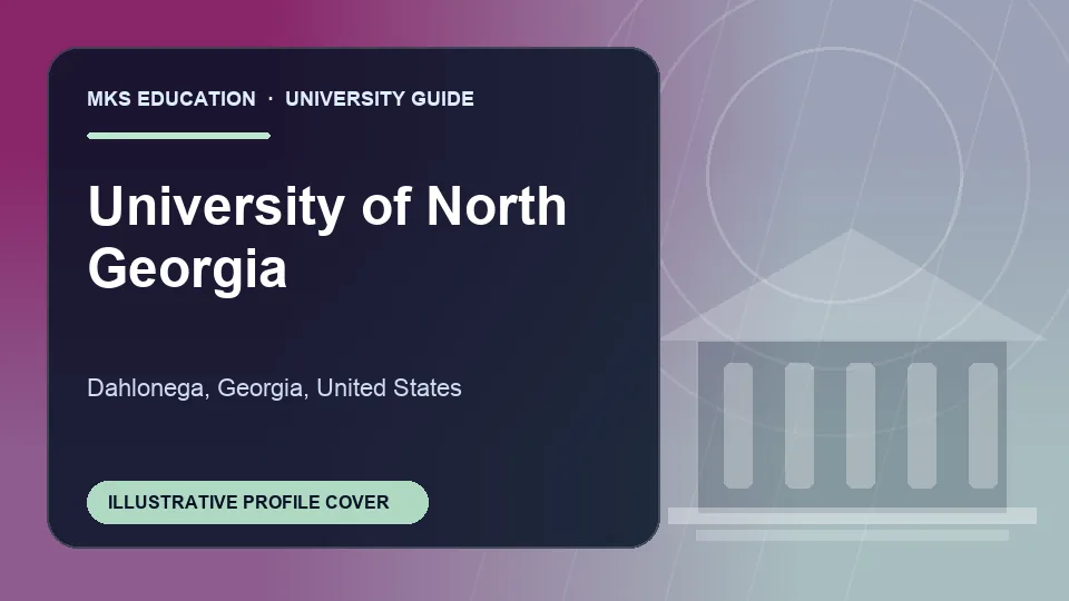 Illustrative MKS Education profile cover for University of North Georgia in United States