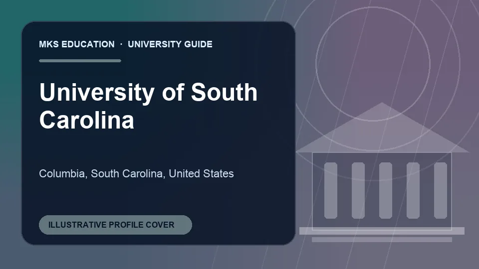Illustrative MKS Education profile cover for University of South Carolina in United States