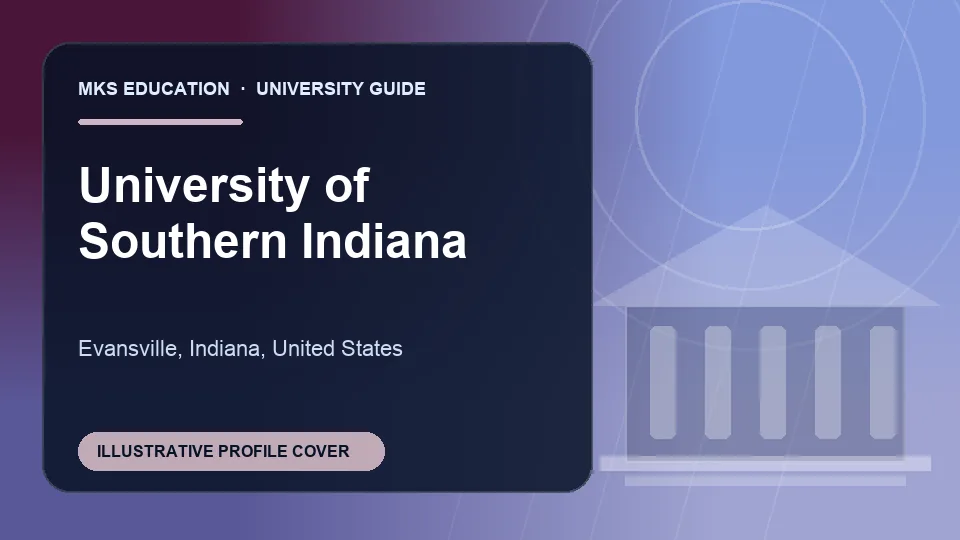 Illustrative MKS Education profile cover for University of Southern Indiana in United States