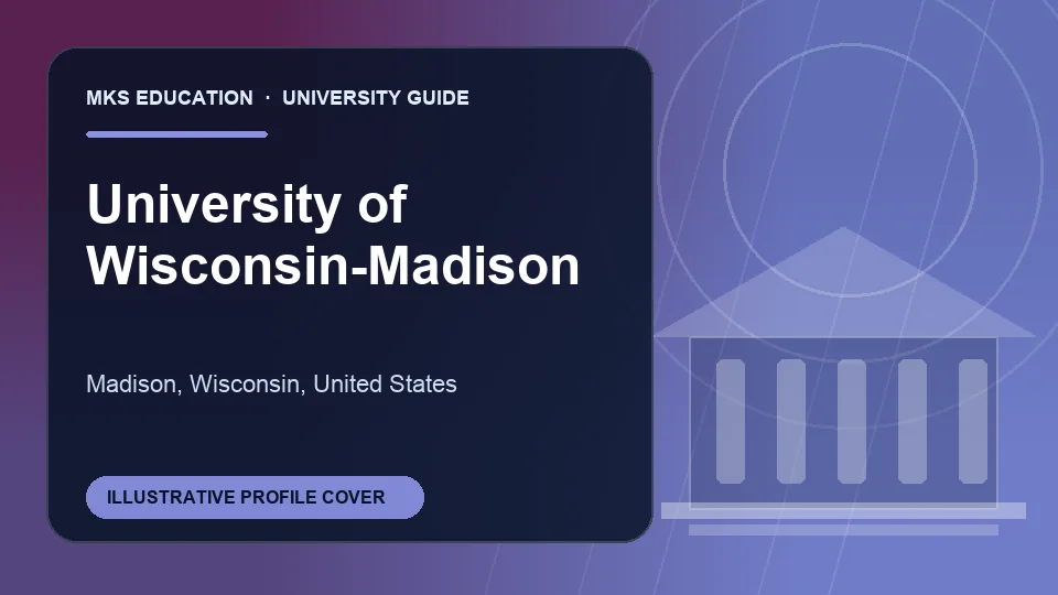 Illustrative MKS Education profile cover for University of Wisconsin-Madison in United States