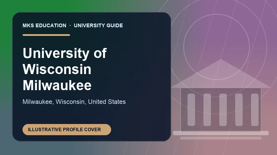 Illustrative MKS Education profile cover for University of Wisconsin Milwaukee in United States