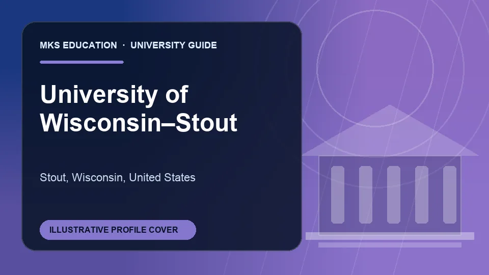 Illustrative MKS Education profile cover for University of Wisconsin–Stout in United States