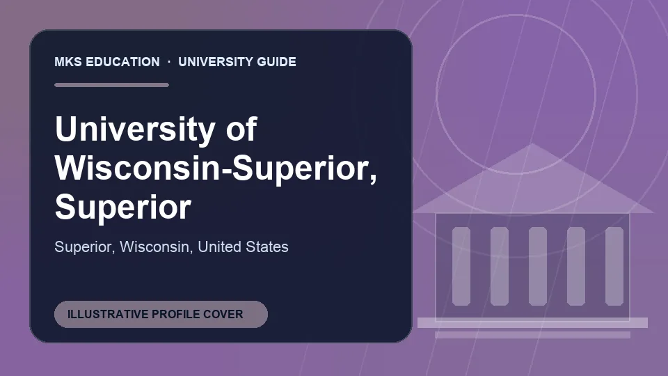 Illustrative MKS Education profile cover for University of Wisconsin-Superior, Superior in United States