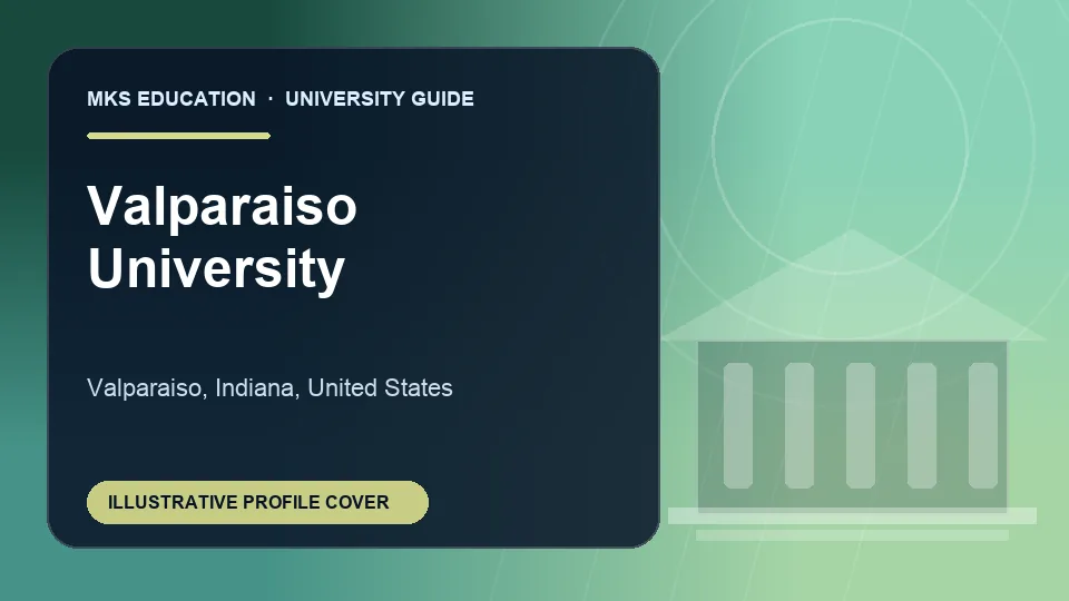 Illustrative MKS Education profile cover for Valparaiso University in United States