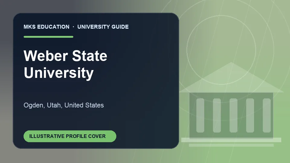 Illustrative MKS Education profile cover for Weber State University in United States