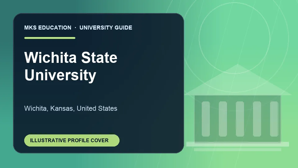 Illustrative MKS Education profile cover for Wichita State University in the USA