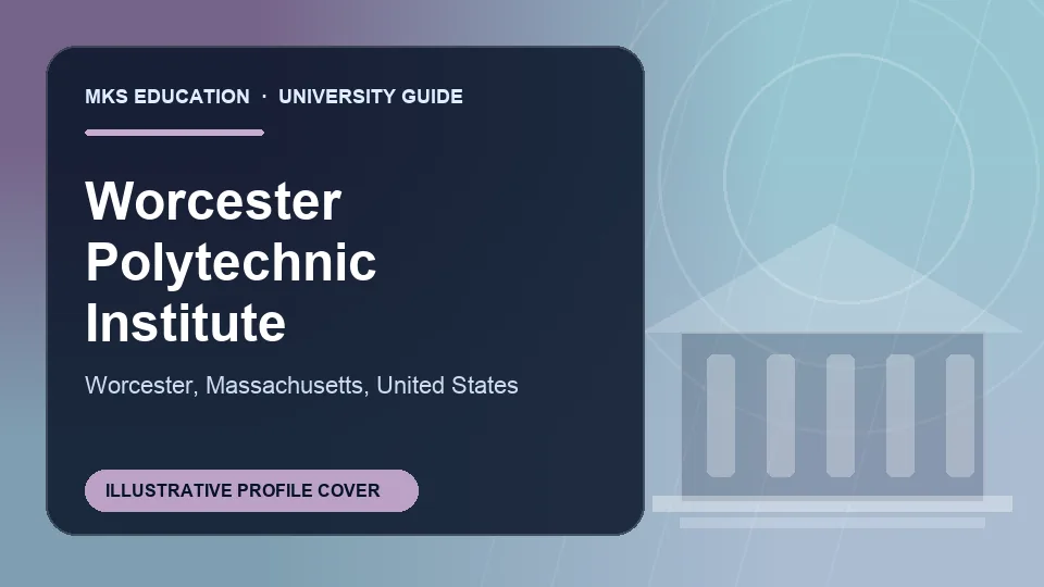 Illustrative MKS Education profile cover for Worcester Polytechnic Institute in United States