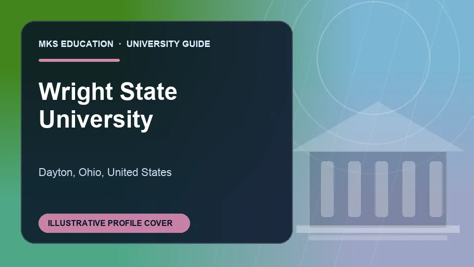 Illustrative MKS Education profile cover for Wright State University in United States