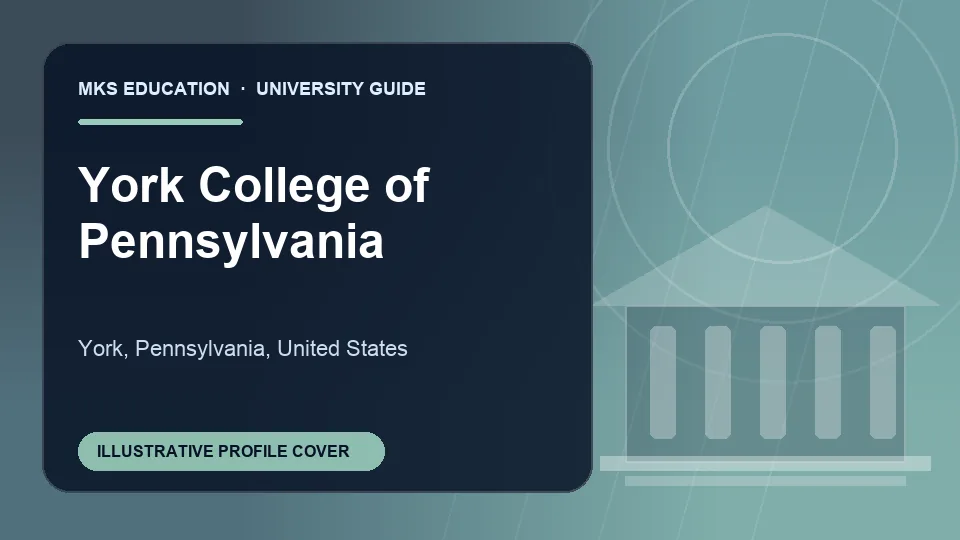 Illustrative MKS Education profile cover for York College of Pennsylvania in United States