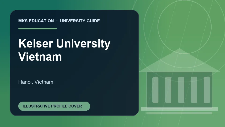 Illustrative MKS Education profile cover for Keiser University Vietnam in Vietnam
