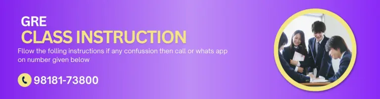 GRE Class instruction