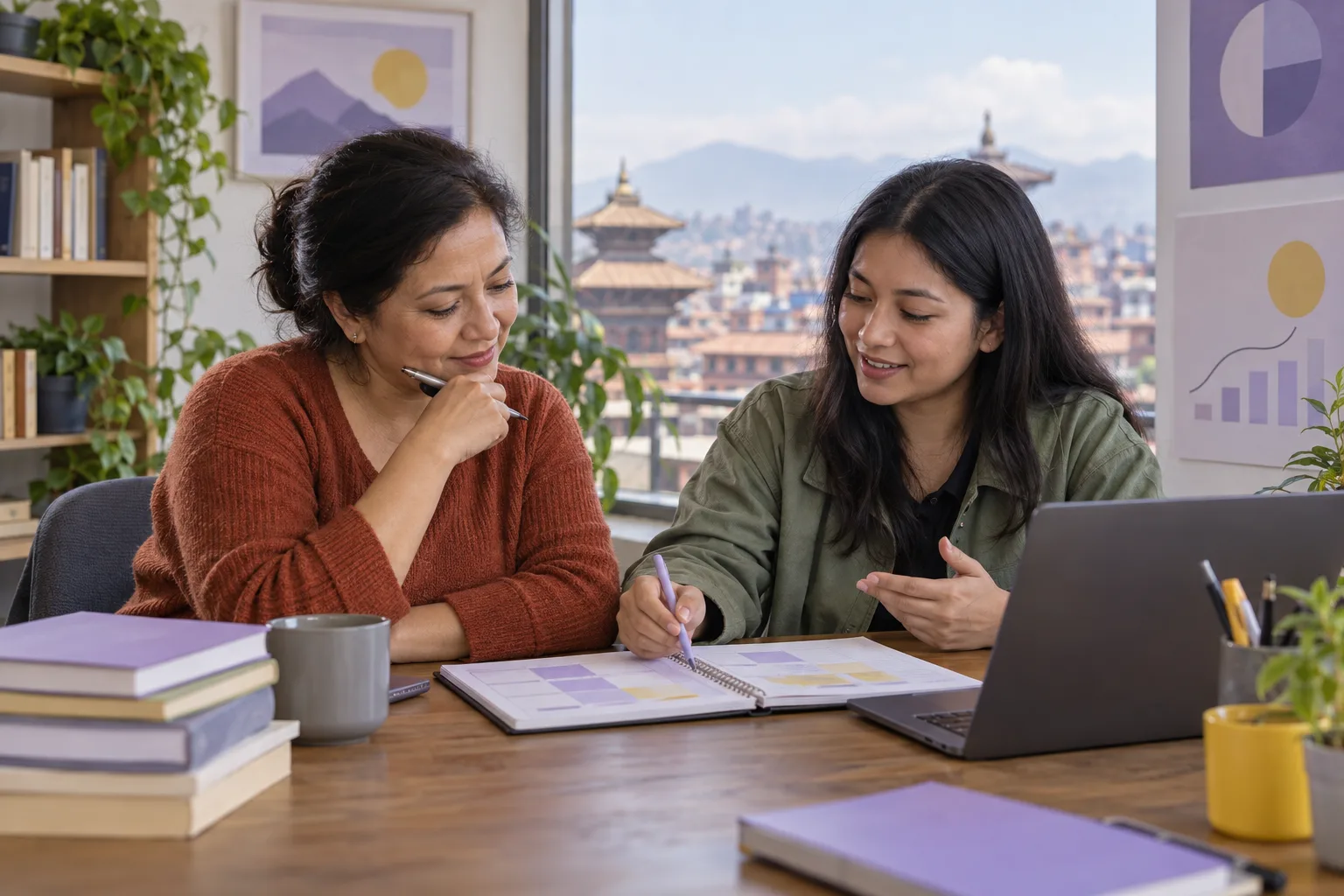 Working professional planning a GMAT study schedule with a mentor