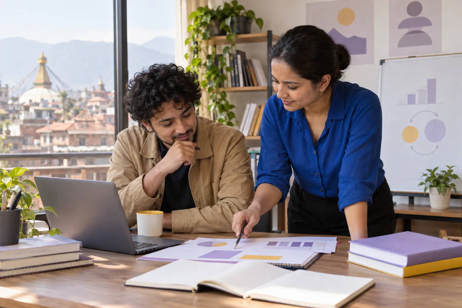 GMAT tutor helping a learner diagnose practice errors with a chart