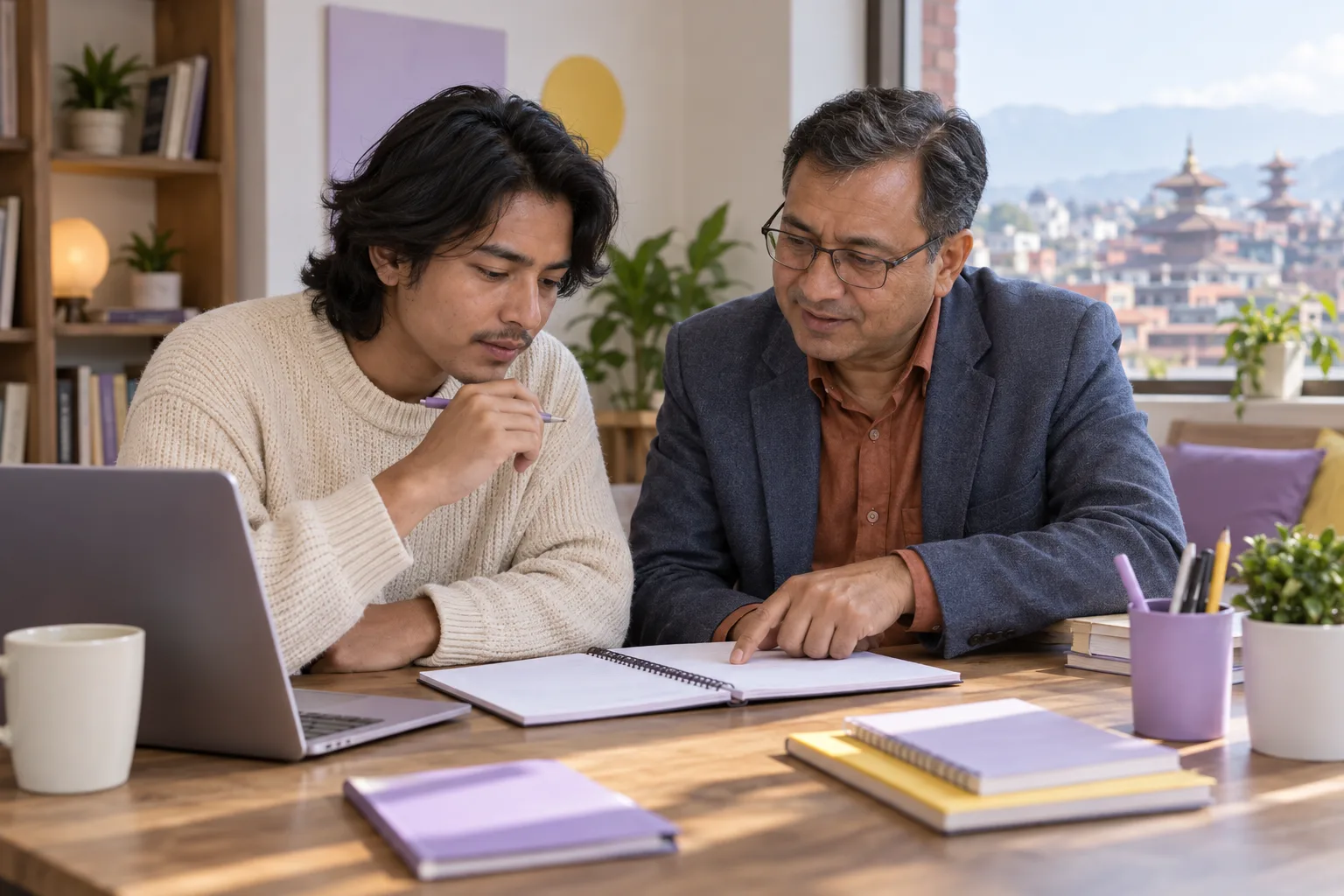 GMAT mentor helping a student check rate and distance practice notes