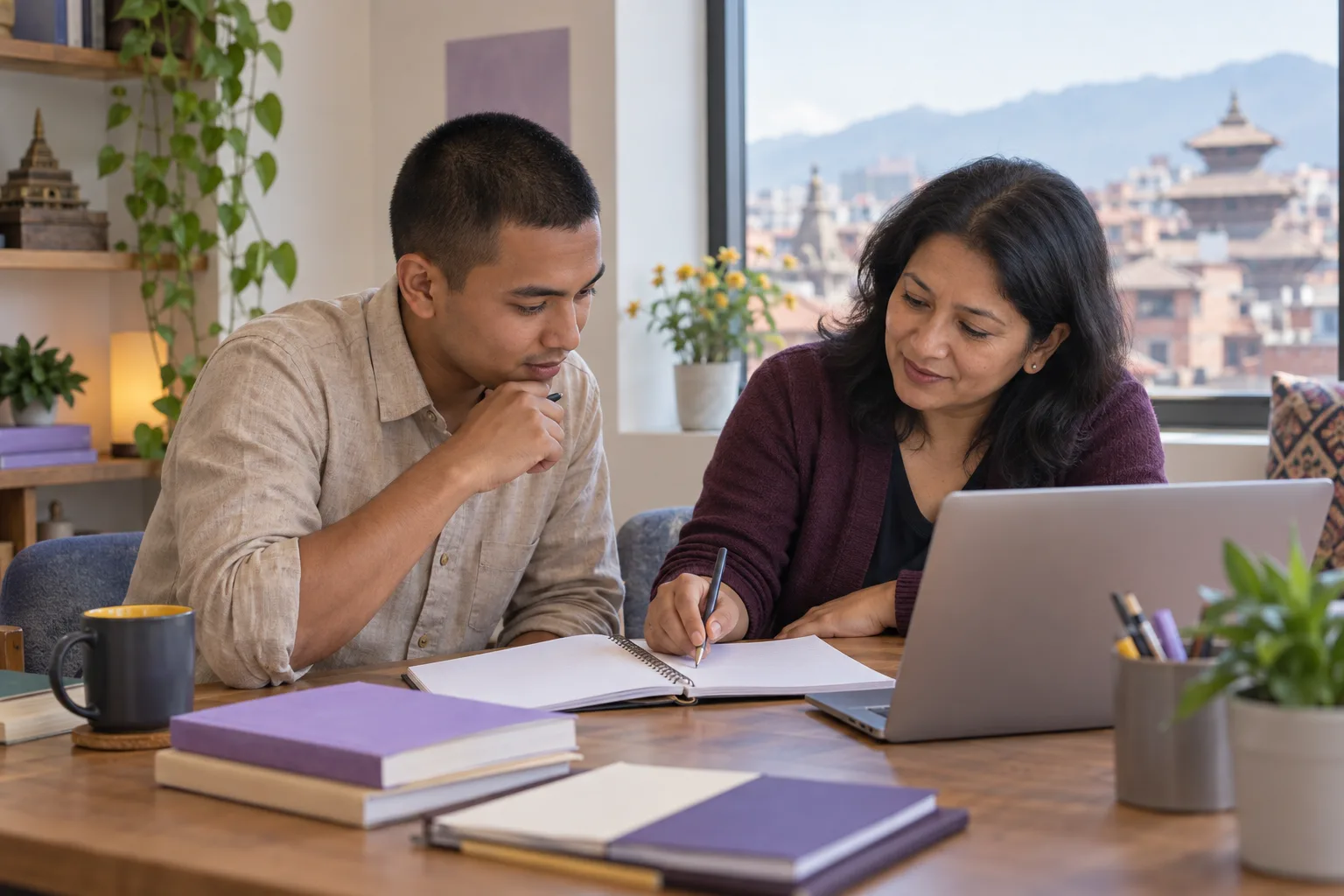 GMAT learner and tutor writing variables for word-problem practice