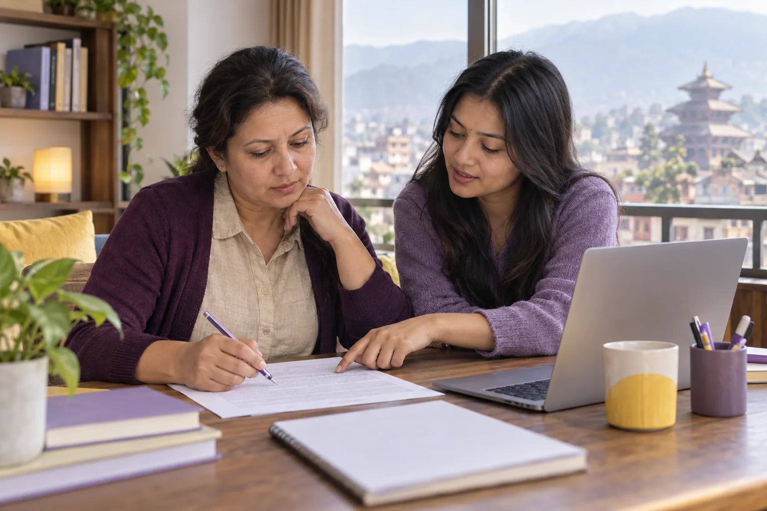 GMAT Reading learner and tutor locating the main idea in a printed passage