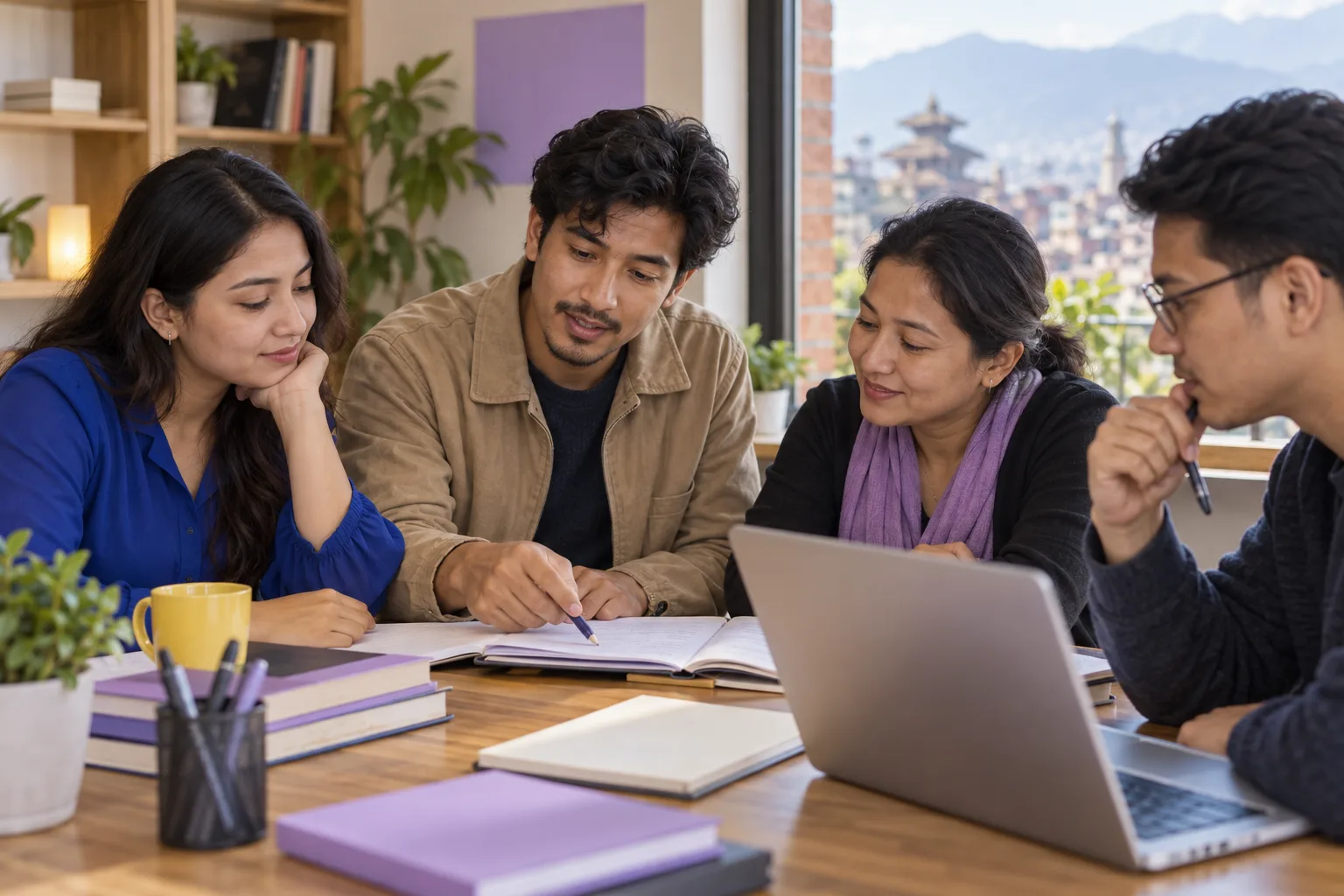 GMAT study group discussing passage function and purpose