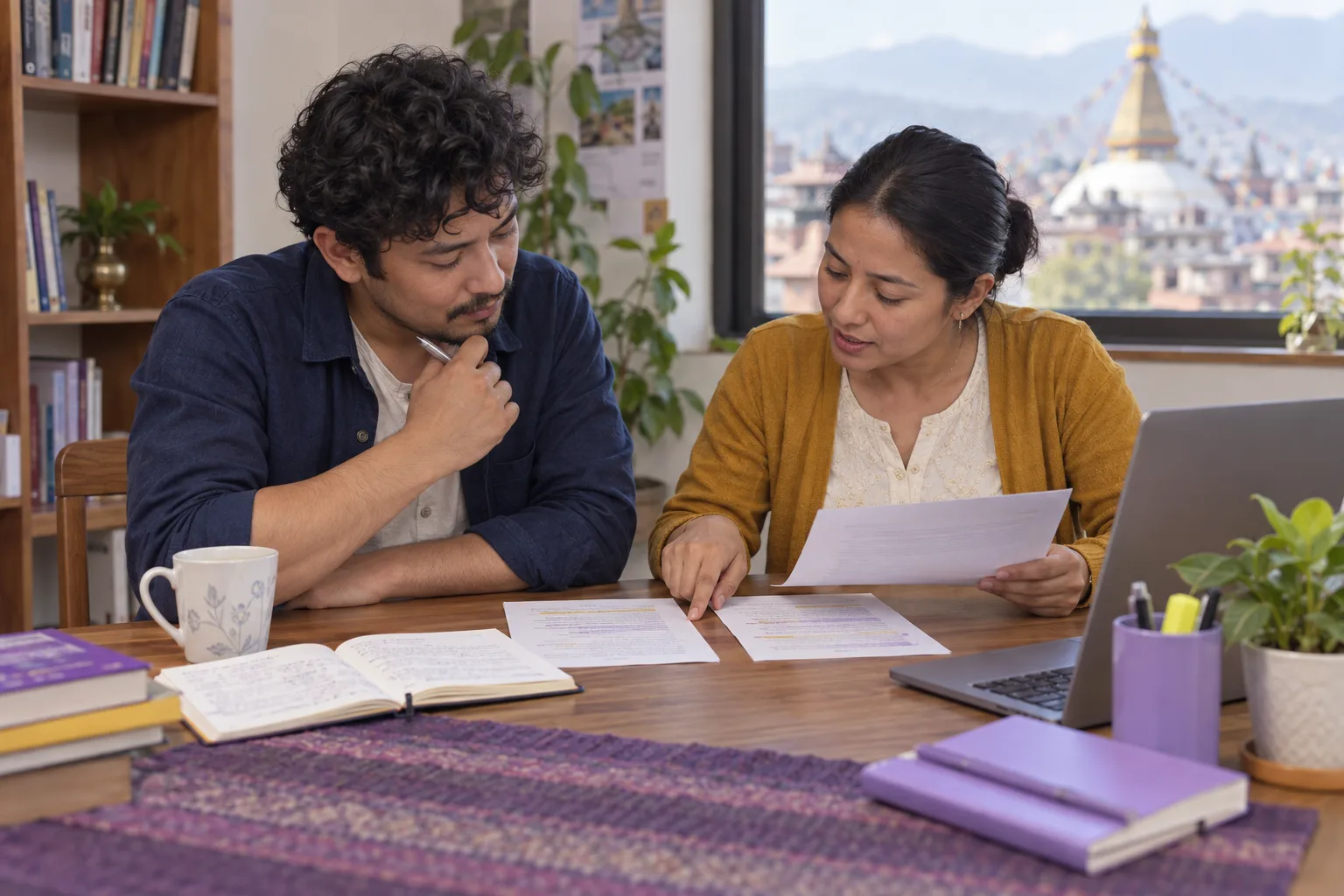 Tutor and learner comparing evidence behind two GMAT answer choices