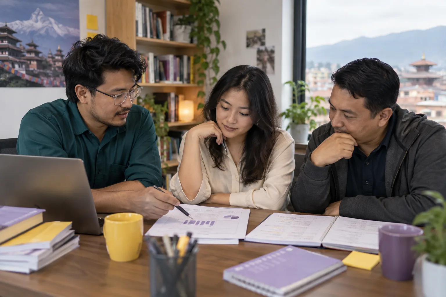 Tutor and learner checking reasoning after a GMAT practice exam