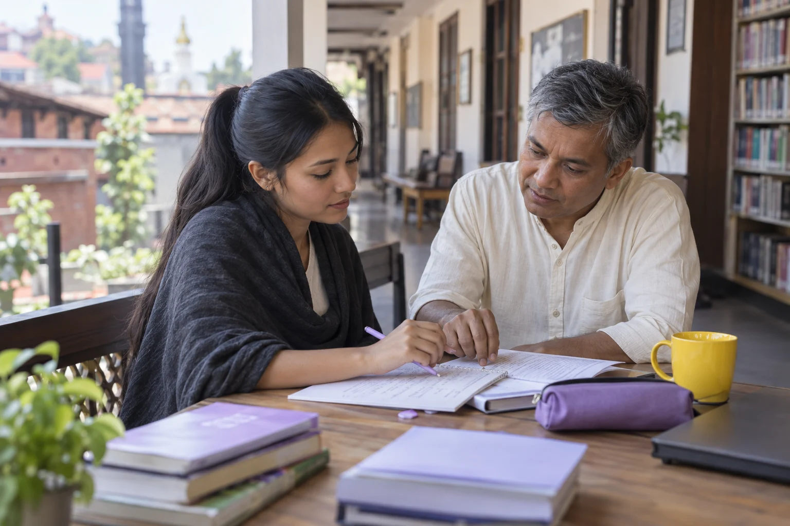 IELTS student and tutor review matching information notes together