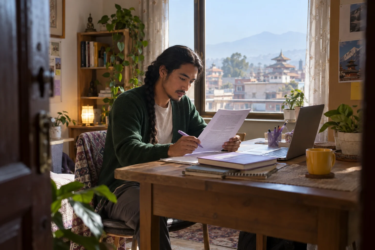 IELTS learner practises summary and table completion from a reading passage
