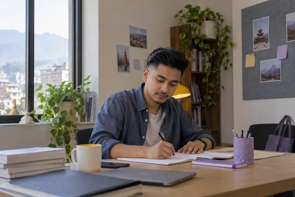IELTS learner revises a Task 2 essay to correct common mistakes