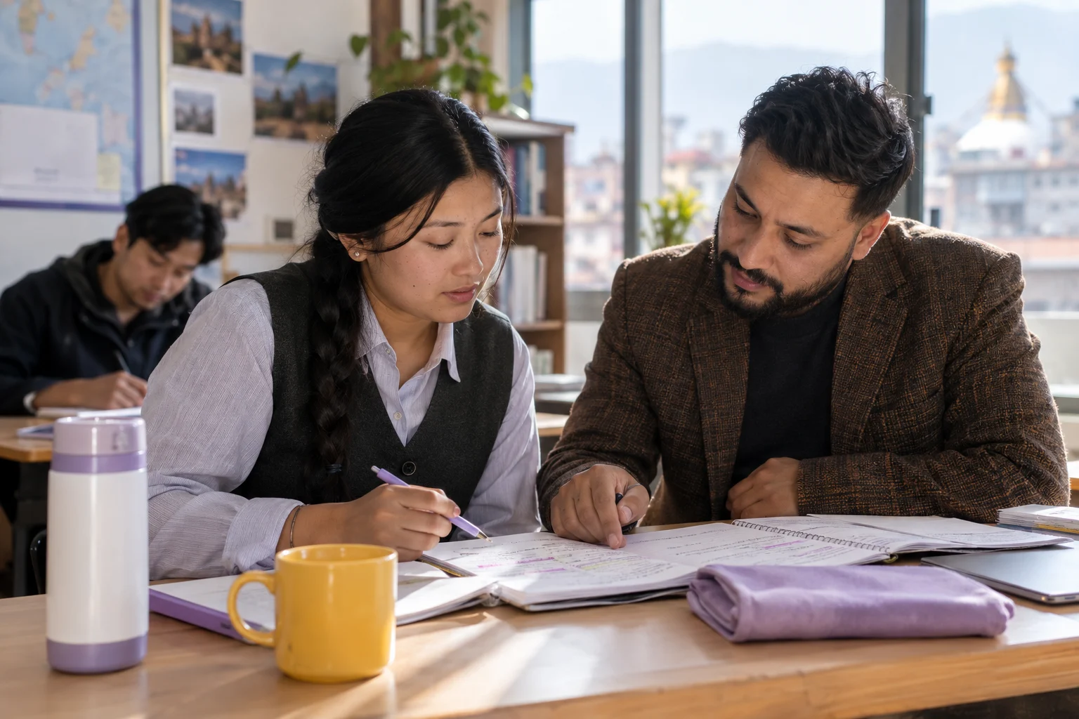 IELTS Academic and UKVI Academic comparison practice review with a learner and notes