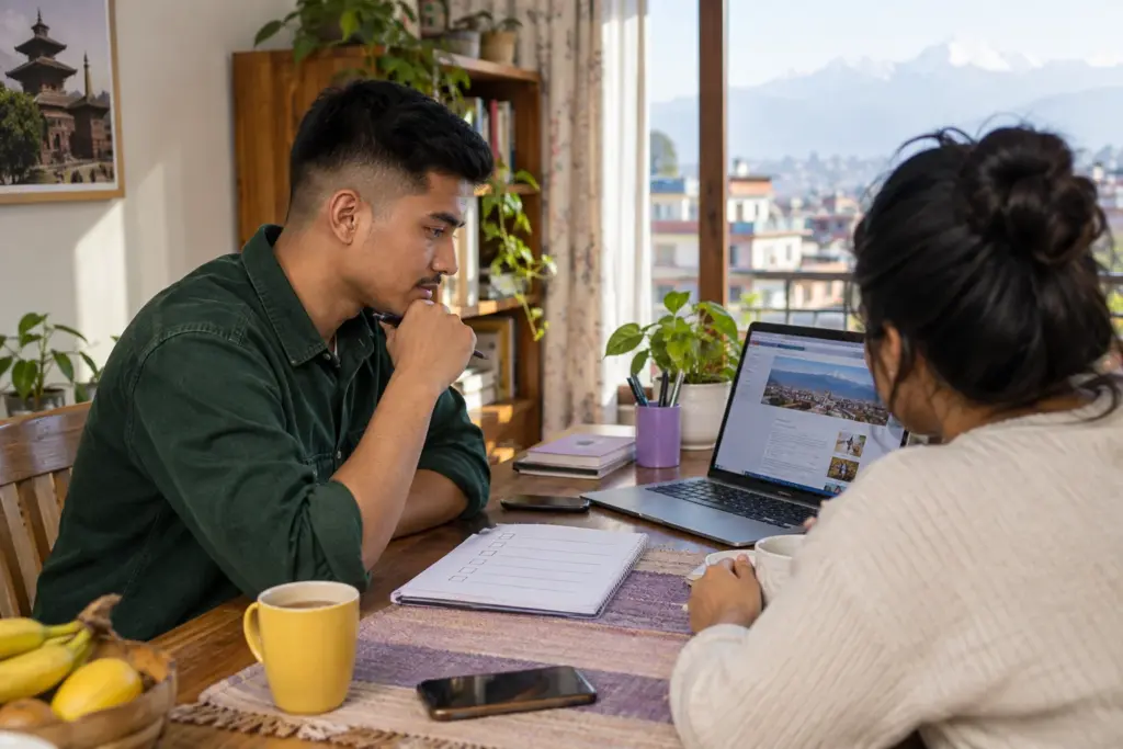 IELTS for UKVI Academic test-centre planning with a learner and booking checklist