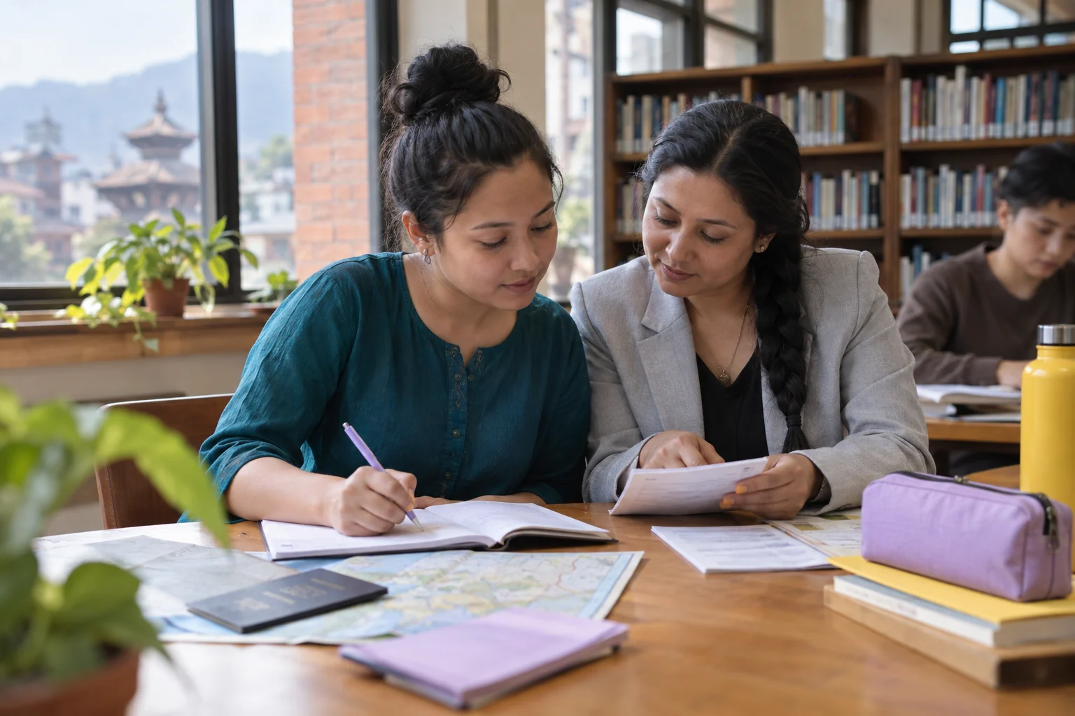 IELTS for UKVI Academic test-centre planning practice review with a learner and notes