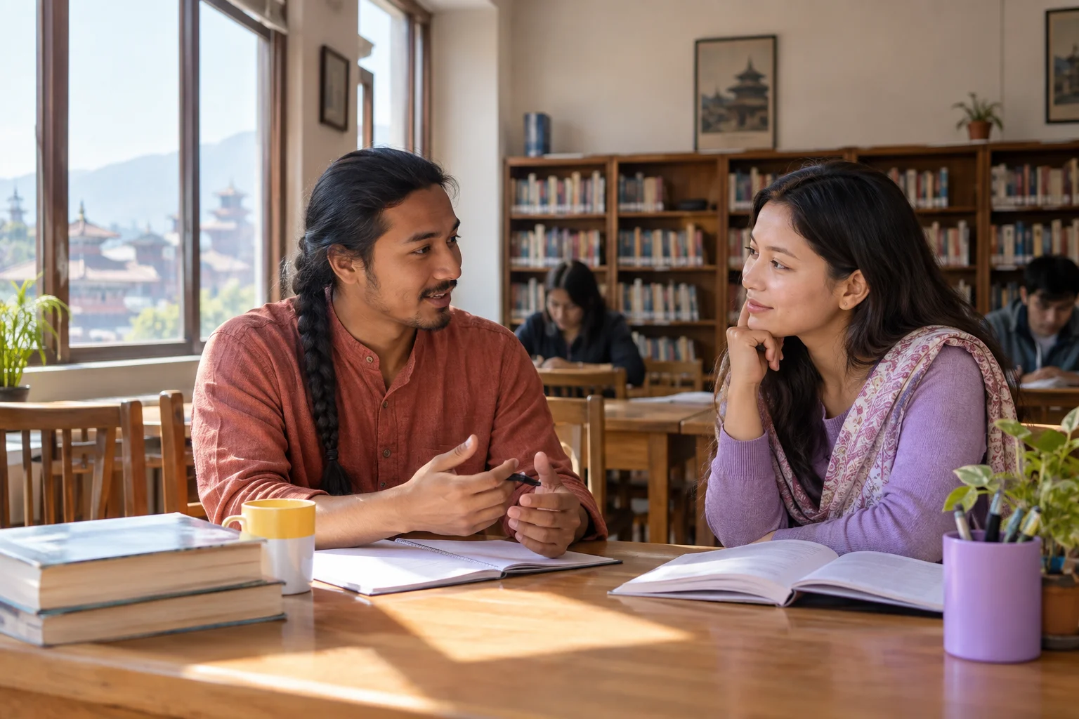 IELTS Life Skills B1 A1 and B1 level comparison — tutor and learner practising an everyday conversation