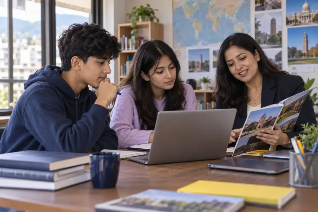SAT students interpret percentile charts with a tutor